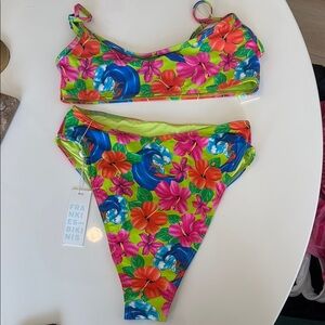 Frankies Bikinis Floral Bikini Set